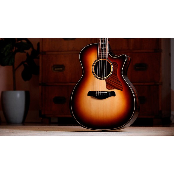 Taylor Next Generation 814ce Builder's Edition Sinker Redwood Acoustic-Electric Guitar - Shaded Edge Burst