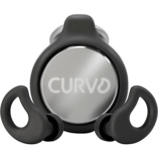 Decibullz CURVD Everyday Earplugs and Case Clip Black