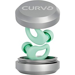 Decibullz CURVD Everyday Earplugs and Case Clip Mint