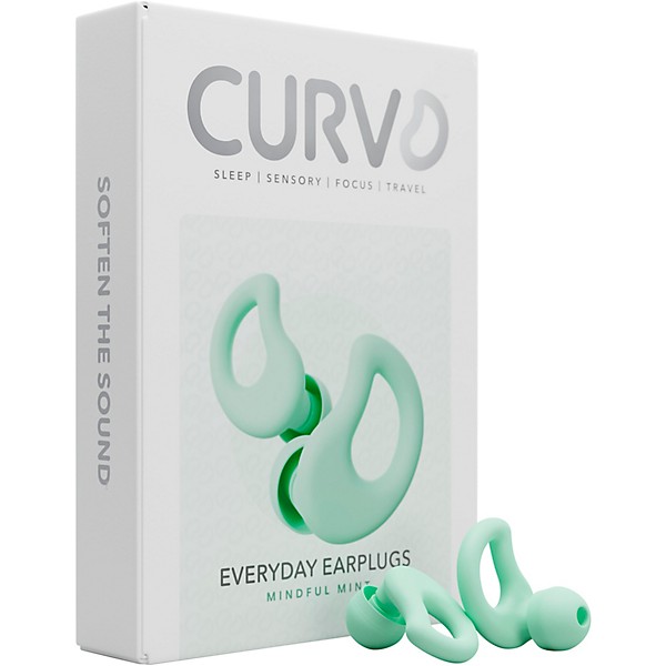 Decibullz CURVD Everyday Earplugs and Case Clip Mint