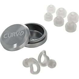 Decibullz CURVD Everyday Earplugs and Case Clip Cloud