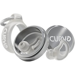 Decibullz CURVD Everyday Earplugs and Case Clip Cloud