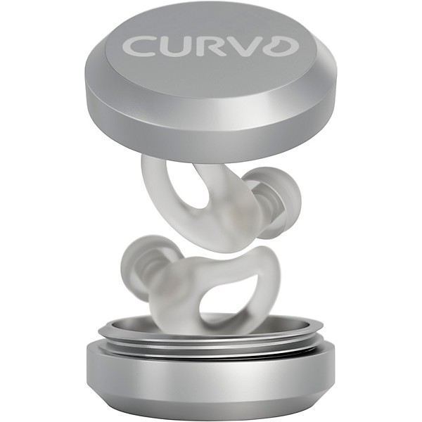 Decibullz CURVD Everyday Earplugs and Case Clip Cloud