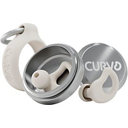 Decibullz CURVD Everyday Earplugs and Case Clip Honey