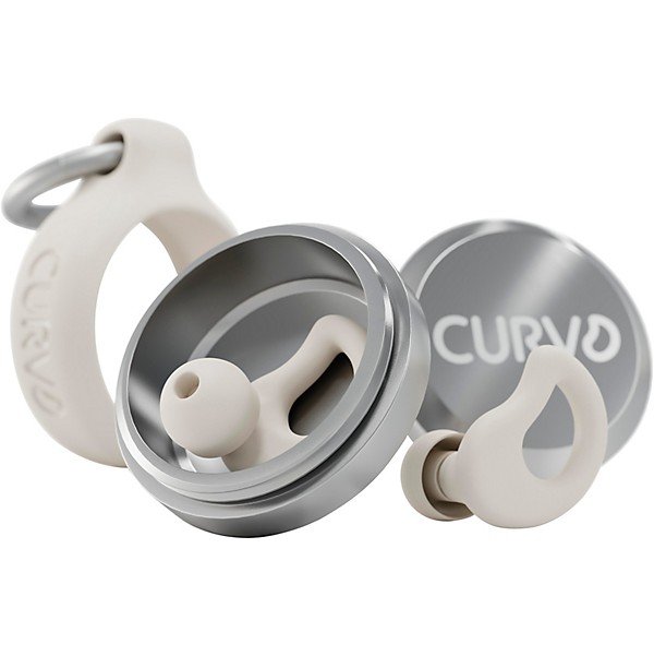 Decibullz CURVD Everyday Earplugs and Case Clip Honey
