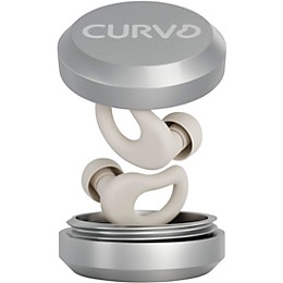 Decibullz CURVD Everyday Earplugs and Case Clip Honey