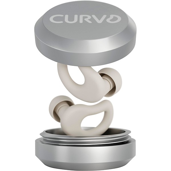 Decibullz CURVD Everyday Earplugs and Case Clip Honey