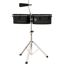 LP Pedrito Steel Timbales - 13 and 14 in. Black Sand
