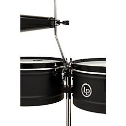 LP Pedrito Steel Timbales - 13 and 14 in. Black Sand