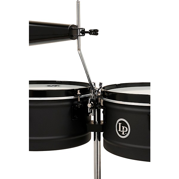 LP Pedrito Steel Timbales - 13 and 14 in. Black Sand
