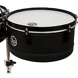 LP Pedrito Steel Timbales - 13 and 14 in. Black Sand