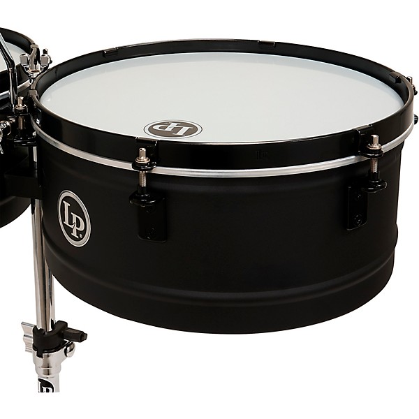 LP Pedrito Steel Timbales - 13 and 14 in. Black Sand