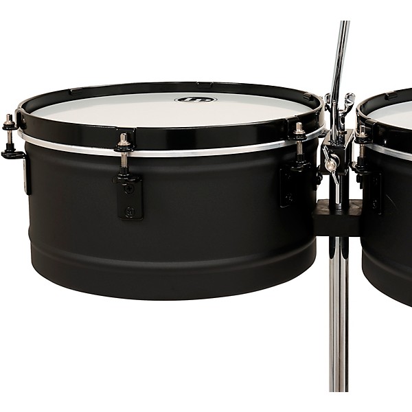 LP Pedrito Steel Timbales - 13 and 14 in. Black Sand