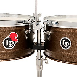 LP City Series Steel Timbales - 14 and 15 in. Deep Mocha Steel