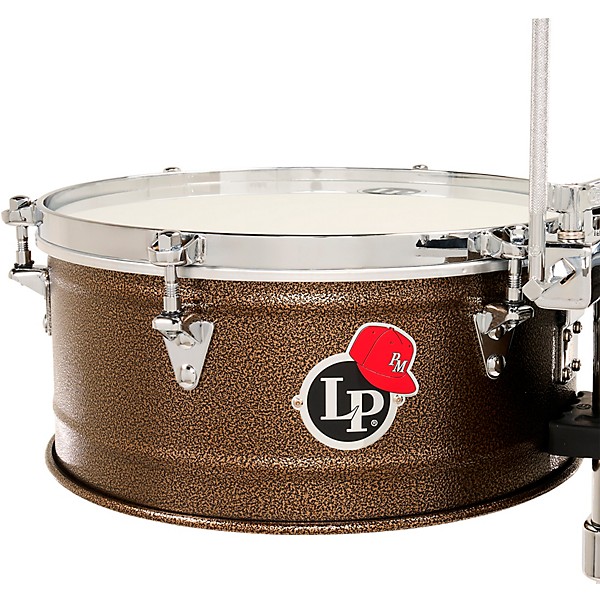 LP City Series Steel Timbales - 14 and 15 in. Deep Mocha Steel