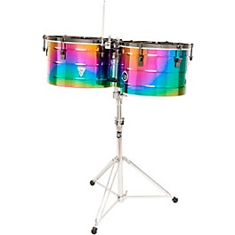 LP Tony Succar Thunder Timbales - 15 and 16 in. Rainbow