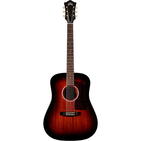 Guild D-20E Dreadnought Acoustic-Electric Guitar - Vintage Sunburst