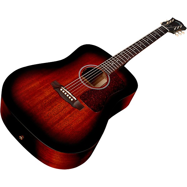Guild D-20E Dreadnought Acoustic-Electric Guitar - Vintage Sunburst