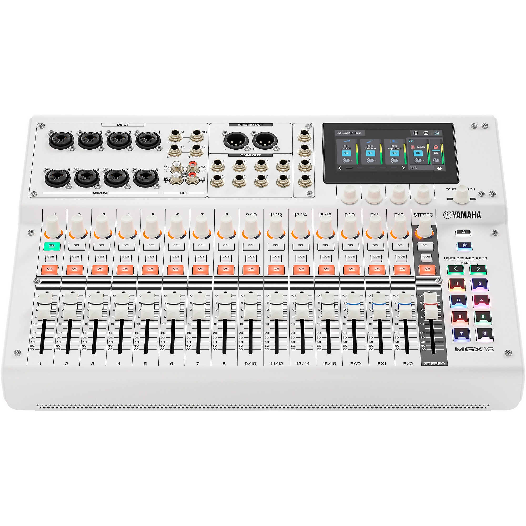 Yamaha MGX16 22-Channel Digital Mixer - White