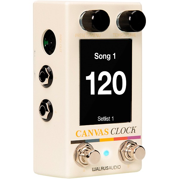 Walrus Audio Harvest Series Canvas Clock MIDI Pedal - White