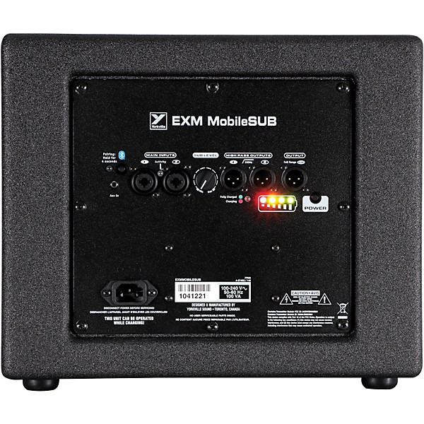 Yorkville EXM Mobile Sub 8" Battery-Powered Subwoofer