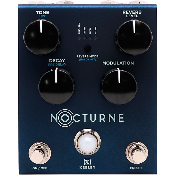 Keeley Nocturne Reverb Pedal - Matte Misty Blue