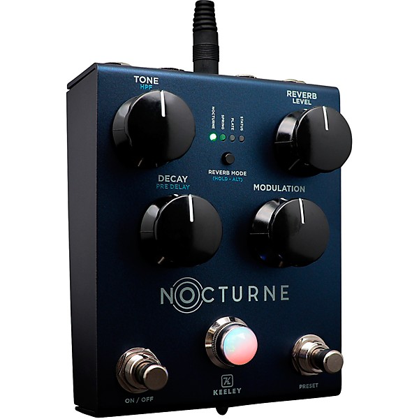 Keeley Nocturne Reverb Pedal - Matte Misty Blue