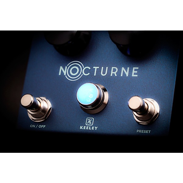 Keeley Nocturne Reverb Pedal - Matte Misty Blue