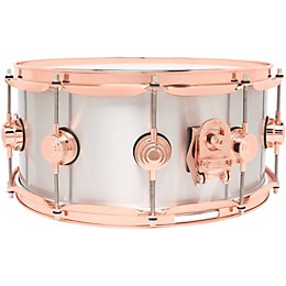 DW Collector's Series 1mm Aluminum Snare Drum with Copper Hardware - 14 x 6.5 in.