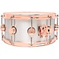 DW Collector's Series 1mm Aluminum Snare Drum with Copper Hardware - 14 x 6.5 in.