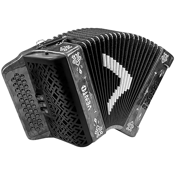 Hohner HA-3100 Panther GCF Diatonic Accordion Matte Black | Guitar