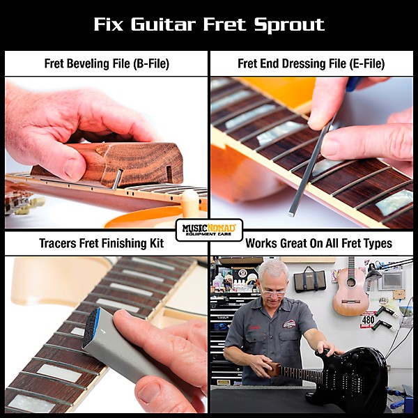 Music Nomad 8-Piece Guitar Fret Sprout Kit