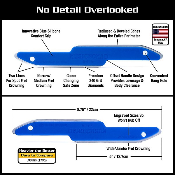 Music Nomad 11-Piece Guitar Fret Leveling Kit
