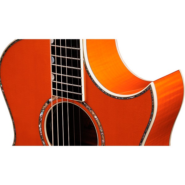 Taylor Doyle Dykes Signature Grand Auditorium Acoustic-Electric Guitar - Trans Orange
