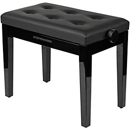 Gator Frameworks Deluxe Height-Adjustable Piano Bench - Black