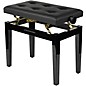 Gator Frameworks Deluxe Height-Adjustable Piano Bench - Black