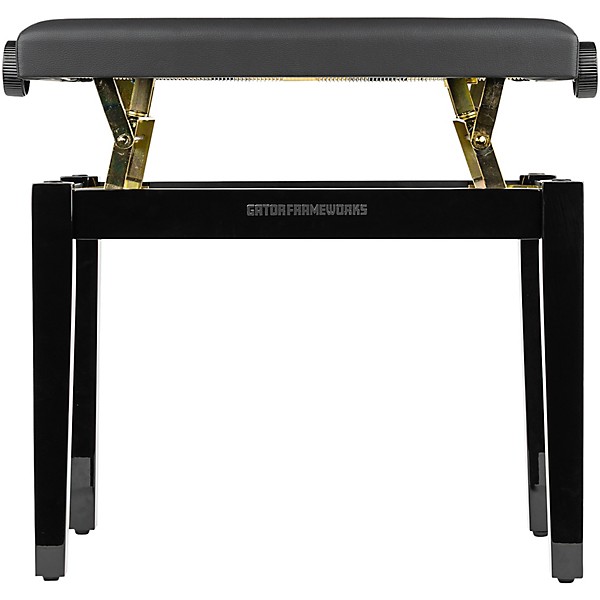 Gator Frameworks Deluxe Height-Adjustable Piano Bench - Black