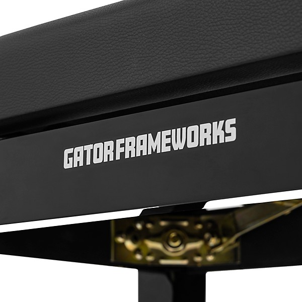 Gator Frameworks Deluxe Height-Adjustable Piano Bench - Black