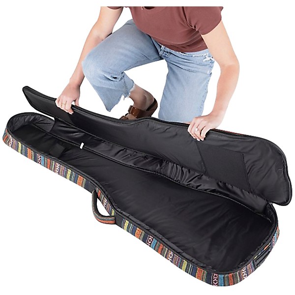 On-Stage GBB4770S Striped Bass Guitar Gig Bag - Stripes