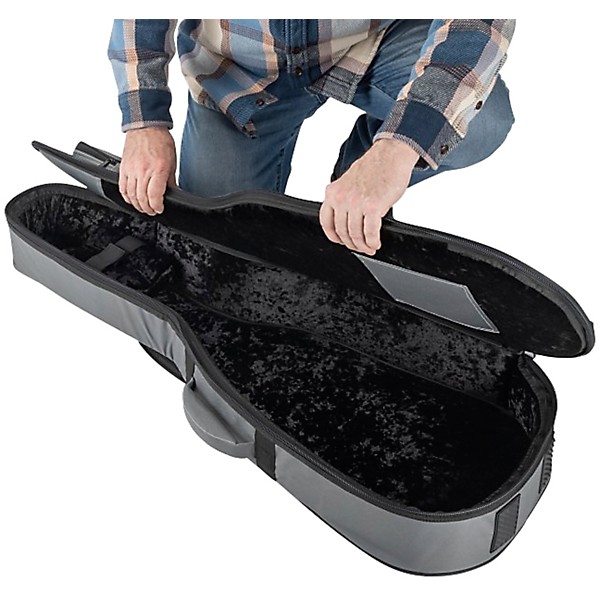On-Stage GHE7550CG Hybrid Electric Guitar Gig Bag - Charcoal Gray