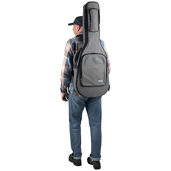 On-Stage GHE7550CG Hybrid Electric Guitar Gig Bag - Charcoal Gray