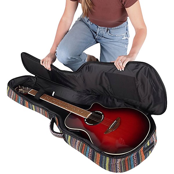 On-Stage GBA4770S Striped Acoustic Guitar Bag - Stripes