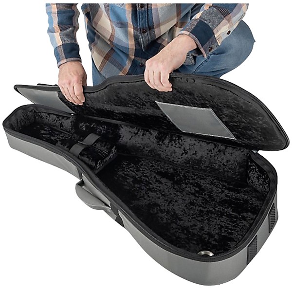 On-Stage GHC7550CG Hybrid Classical Guitar Gig Bag - Charcoal Gray