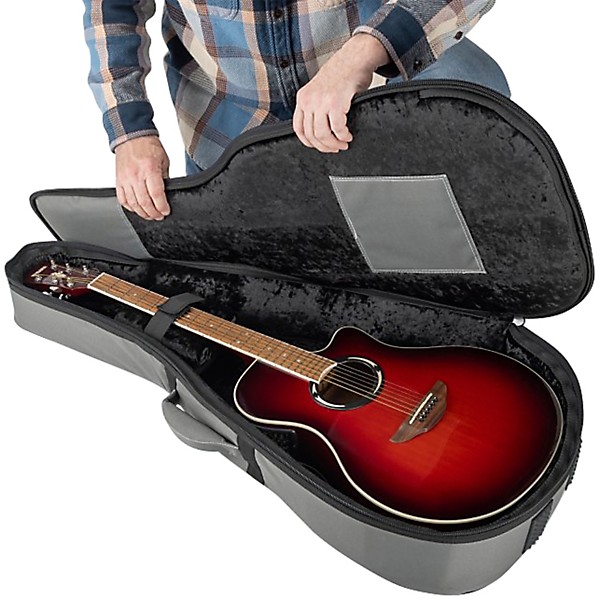On-Stage GHC7550CG Hybrid Classical Guitar Gig Bag - Charcoal Gray
