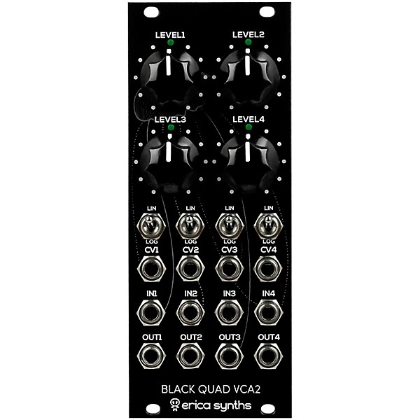 Erica Synths Black Quad VCA2 Eurorack Module