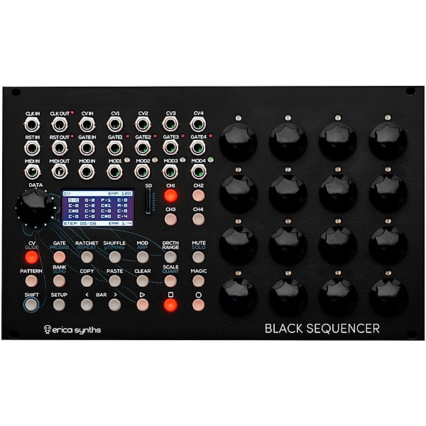 Erica Synths Black Sequencer Eurorack Module