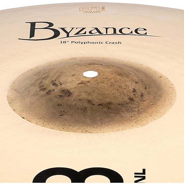 MEINL Byzance Brilliant Polyphonic Crash Cymbal - 18 in.