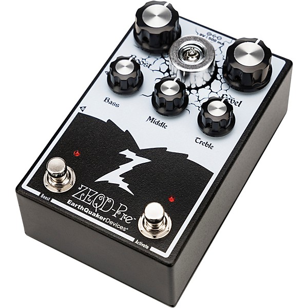 EarthQuaker Devices ZEQD-Pre Tube Preamp Pedal - Black and White