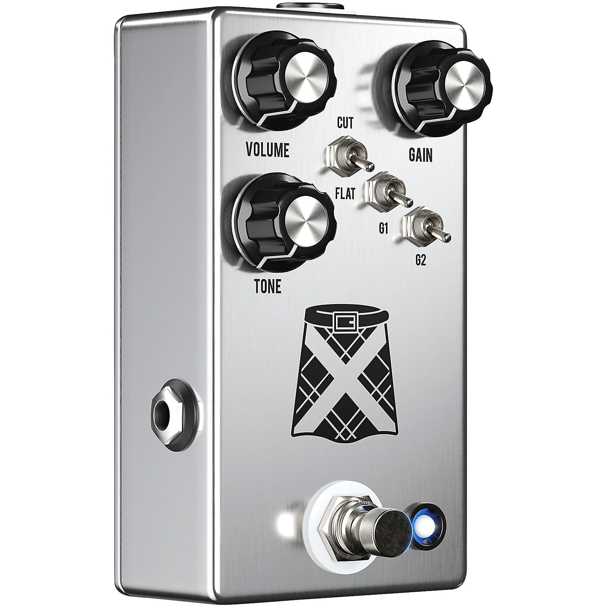 JHS Pedals Kilt 10 Distortion Pedal - Polished Aluminum | Guitar