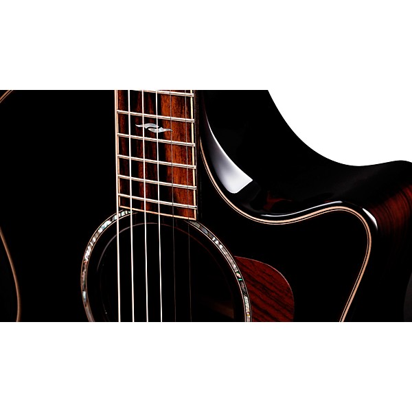 Taylor Next Generation 814ce Builder's Edition Grand Auditorium Acoustic-Electric Guitar - Blacktop